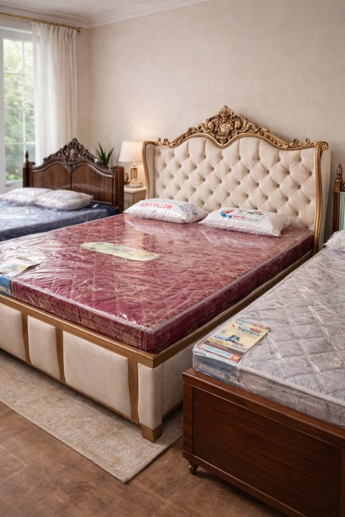 Royal Tufted Double Bed (रॉयल टफ्टेड डबल बेड)